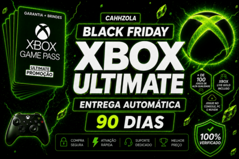 90 DIAS DE XBOX GAMEPASS ULTIMATE (CONSOLE, PC XCLOUD)+ENTREGA AUTOMATICA+BRINDES!!