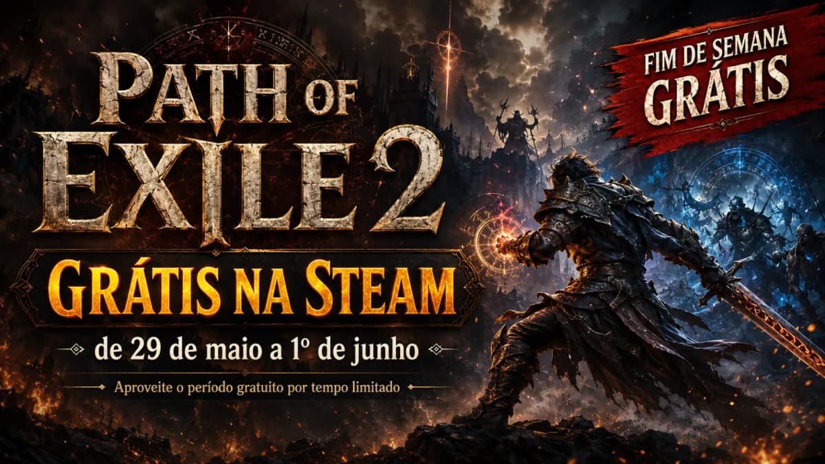 Path of Exile 2 gratuito — fim de semana grátis de 29 de maio a 1 de junho de 2026