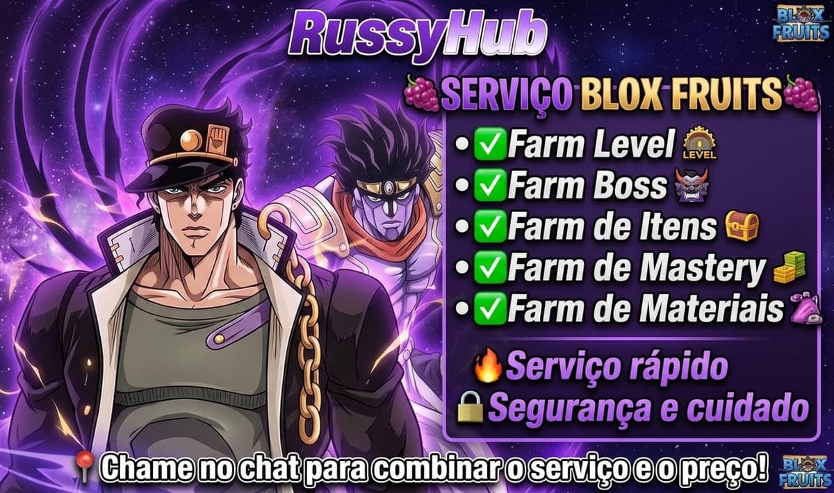 🔥 Blox Fruits | Farm Level + Farm Boss + Farm Itens + Mastery + Material | Serviço Rápido 🔥